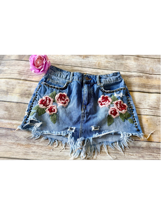 Free People Dresses & Skirts - Free People Wild Rose Denim Skirt